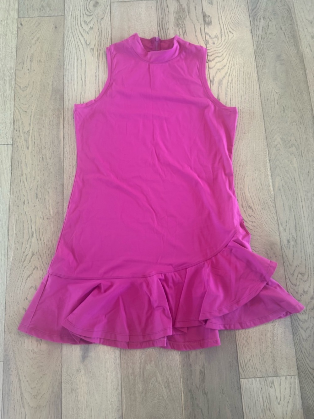 Acegolfs Pink Ruffle Golf Dress Women’s XL Sleeveless Tennis Pickleball